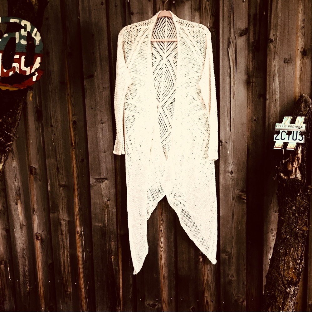 Billabong Woven Sweater / Long Cardigan Wrap Shrug